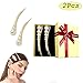 Pearls Hair Clips for Women Girls Lady,Pearl Hair Barrettes,Elegant Hairpins Hair Accessory for Birthday Wedding(2pcs)