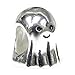 Queenberry Sterling Silver Lovely Ghost Halloween European Style Bead Charm