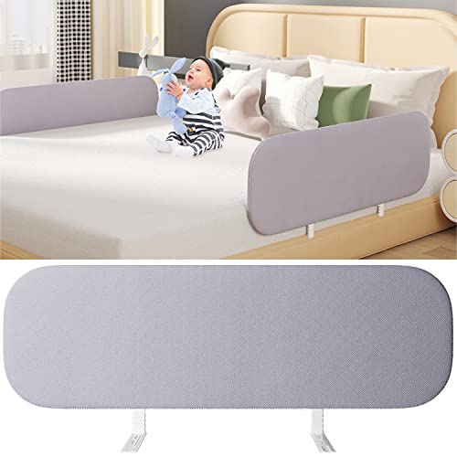 Foldable Crib Rail Guard,Toddler Bed Rails Guard,Universal Baby & Children Bed Rail,Upgrade Reinforced Safety Bed Fence Protector Rail for Cribs, Twin, Double, Full Size Queen & King Bed (47 Inch)