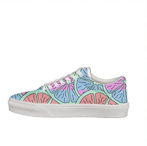 Suummer Lemons Women's Fashion Sneakers Low-top Casual Plate Shoes