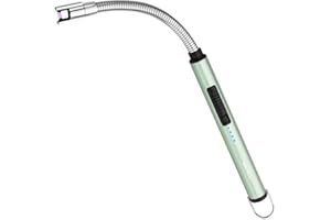 ARECTECH Lighter Candle Lighter Electric Lighter Rechargeable Lighter USB Arc Lighter Plasma for Camping Candle Cooking BBQs Fireworks Green