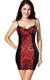 Moonight Retro Underwire Chemise Bustier Sexy Lingerie Set with Gstring & Garters