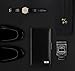 FYY [Genuine Leather] Wallet Case for OnePlus 5T 2017, Handmade Flip Folio Wallet Case with Kickstand Card Slots Magnetic Closure for OnePlus 5T 2017 Black
