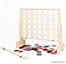 Play Platoon Giant Connect Game Outdoor, Join 4 in a Row with Coins, Case and Rules - Extra Large Yard Games for Adults and Family - Natural Wood