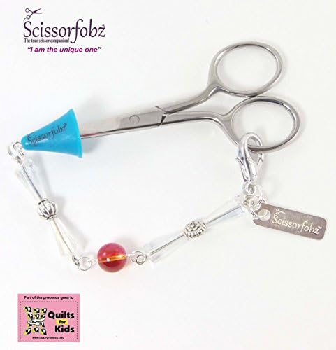 Scissor fobs by SCISSORFOBZ-Elegant Collection-One of a kind- Quilters Sewers Gifts. FREE: Golden Stork Embroidery Scissors, Bluetooth Scissorfinder, Magnetic Gift Box &amp; Reusable Tote bag. E15000464