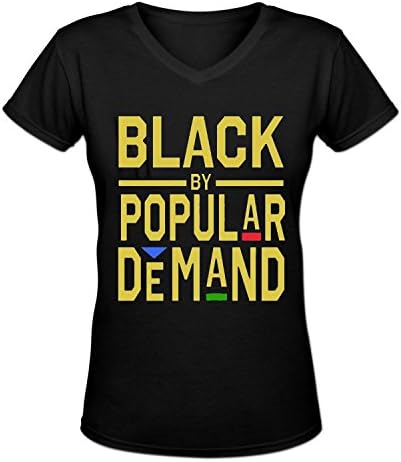 BLACK BY POPULAR DEMAND Men's Short Sleeve Cotton V-Neck T-Shirt