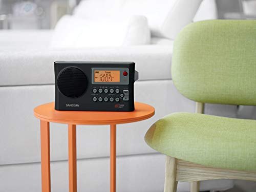 Sangean PR-D4W AM/FM Weather Alert Portable Radio with Bandwidth Narrowing, AM Auto Tracking