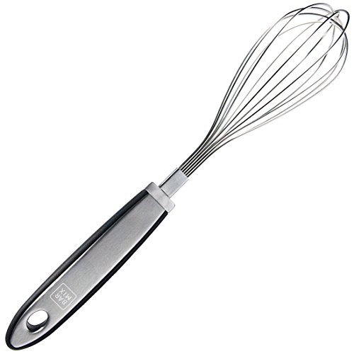 Barmix Balloon Whisk 11 Inches, Stainless Steel Egg Whip, Black