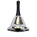 Superior Quality Steel Silver Call Bell Plastic Handle Hand Held Tea Office School Desk RingBell (2 Pcs Set)