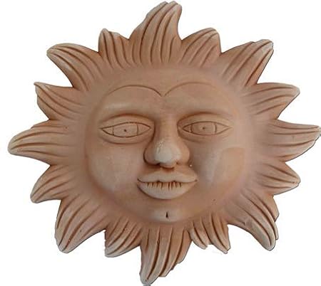 Deko Wandbilder Sonne Und Mond Aus Italienischem Terrakotta In Verschiedenen Grossen Frostfest Und Witterungsbestandig Qualitatsware Schone Dekoration Fur Garten Terrasse Oder Balkon Sole 30cm Amazon De Garten