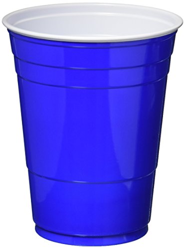 Plastic Party Cold Cups 16 oz. Blue 50/Pack