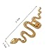Qtalkie Cool Stylish Retro Vintage Punk Winding Snake Left Ear Cuff Wrap Earring Gold