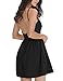 FANCYINN Women Sexy Backless Spaghetti Strap Floral Print Short Mini Casual Dress Black XL