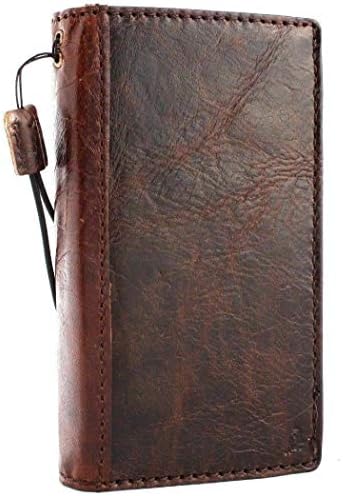 Genuine Leather Case for iPhone Xs MAX Book Wallet Handmade Cover Wireless Charge Luxury Cards Soft Holder Closure Strap Vintage DavisCase Jafo Handcrafted xsmax