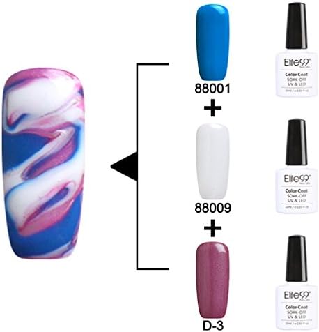 Elite99 Soak Off Changeable UV LED Gel Polish Nail Art Multi Color Kit 10ml