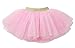 WGOODTECK Newborn Infant Baby Girls Super Soft Glitter Sparkle Tulle Tutu Skirt(0-12M,Pink)