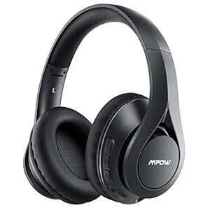 Mpow 60Hrs Wireless Over Ear Headphones, Bluetooth 5.0/Wired Mode, HiFi Stereo Foldable Bluetooth Headset, Soft Memory…
