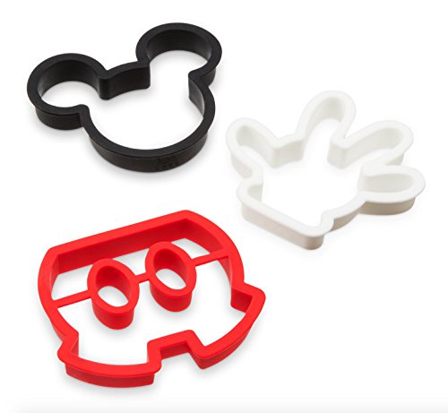 Disney Authentic Mickey Mouse Silicone Breakfast Mold Set of 3 Egg Panckake