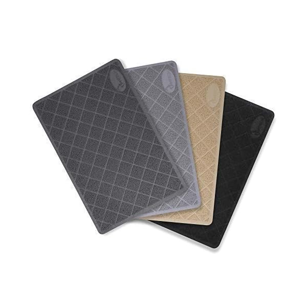 PetTech Jumo Tappetino Lettiera Gatto, 89 x 58 cm, Design alla Moda, Senza ftalati, Cattura e trappole lettiera…