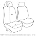 Elantrip Front Car Seat Covers Waterproof Universal Fit Airbag Armrest Compatible for Cars SUVs Trucks Vans (Black and Grey)