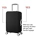 HoJax Waterproof Luggage Protector, Suitcase Covers Fits 23-25 Inch Luggage Black