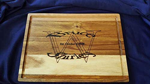 Amazon.com: Wood Burned Monogram Wood Cutting Board: Handmade