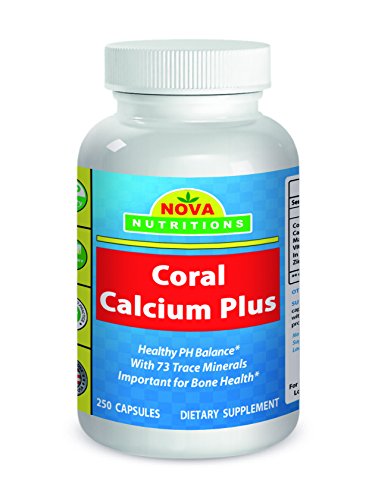 Nova Nutritions Coral Calcium Plus 1000 mg 250 Capsules - Coral Calcium essential nutrient for bone health