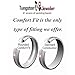 Ring for Men and Ring for Women His & Her's (1 Pair) 8MM/6MM Tungsten Carbide Celtic Knot Dragon Design Carbon Fiber Inlay Wedding Band Ring Set