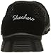 Skechers Sport Women's Sweetpea Slip-On Flat,Black Mesh/Suede/Charcoal Trim,9 M US