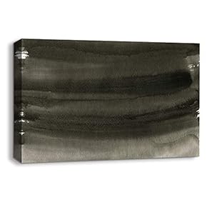 Canvas Wall Art Abstract Ink Feature Painting Artwork for Home Prints Framed - 12x18 inches