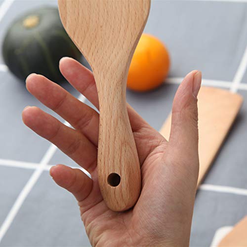 Spurtle Set, Wooden Cooking Utensils, Spurtles Kitchen Tools, Wooden Spoons for Cooking, Spatula Spoon