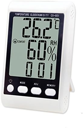 Digital Display Thermometer,BAVNCO Multifunction Electronic Big Screen Indoor Outdoor Thermometer Live Update Backlight Humidity Detection Clock Alarm Clock Wide Range Purpose