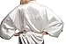 Women's Bride Bridesmaid Robes Short Kimono Robe Dressing Gown for wedding, White, M