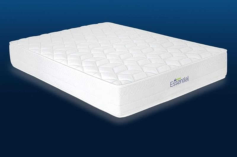 | Essenciais | Colchão viscoelástico | Núcleo HR (Alta Resiliência) | Eco-Sustentável e Compactado | Verão-Inverno Reversível | Altura 24 cm | Presente de Almofada (90 x 200 cm)