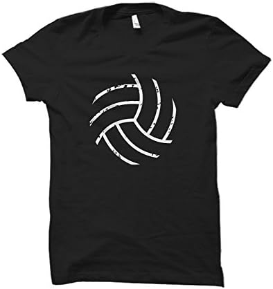Gifted Gear Volleyball Distressed Style Ringspun Adult T-Shirt