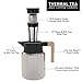 Hastings Collective Thermal Coffee Carafe 50 Oz - Large Stainless Steel Insulated Carafe - 1.5 Liter Double Walled Vacuum Thermos Coffee and Beverage Dispenser with Tea Infuser and Strainer (Silver)