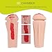 Y-Not TPE Male Masturbator Cup Attachment for Sex Machine with Quick Air Connector Lock Design, Realistic Look & Feel Vagina Pussy Adult Sex Toy, Masturbation Stoker Accessory