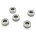 Jiuwu 10 pcs Skateboard Bearings 4x8x3 mm Deep Groove Ball Bearing Ball Bearing MR84ZZ L-840ZZ Roller Bearings