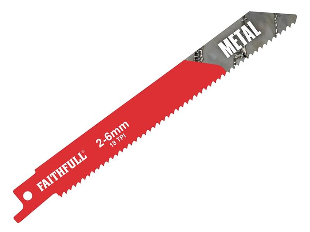 Faithfull SBS918E Sabre Saw Blades - Metal (Pack of 5)