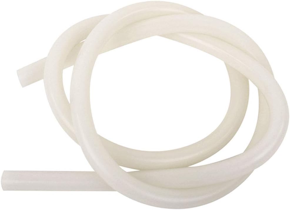 VALEKNA silicone hose, diameter 5 mm x 1.5 mm, 15 m long, silicone hose, food safe, heat-resistant, flexible, transparent, soft