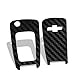 Carbon Fiber Pattern Remote Key Chain Protective Cover Emblem Sticker Decal Fit for 2009-2012 Chevrolet Cruze
