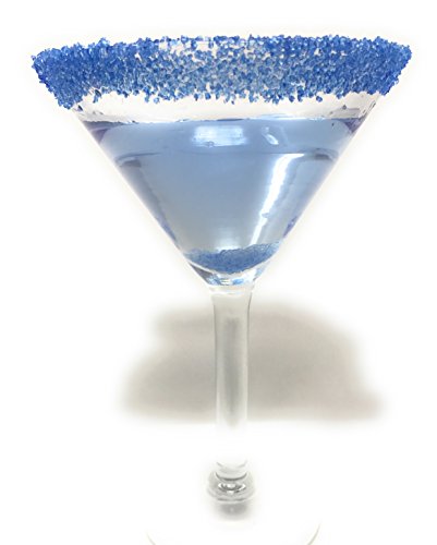 Snowy River Royal Blue Cocktail Sugar - Kosher Certified All Natural Colored Royal Blue Cocktail Rimmer (Medium Crystal)
