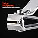 Nail clippers Set Fingernail Clipper & Toenail Clipper with Catcher Slant Edge Nail Cutter Stainless Steel Manicure Kit Twice Sharpened, Silver, opove S3