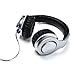 Reloop RHP-30 Professional DJ Headphones with Smartphone Control Retractable Closed, Silver (RHP-30-SILVER)