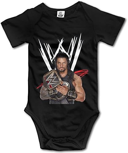 Kaye Joy Unisex Baby Roman Reigns Boxing Heavyweight Champion Bodysuits Black 24 Months