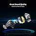 TIYOON TWS Touch Control Wireless Earbuds with Charging Case, Bluetooth 5.0 HiFi Stereo Bluetooth Headphones for Listening to Musics, Noise Cancelling in-Ear Earphone with Easy Paring, 20hrs Play Time