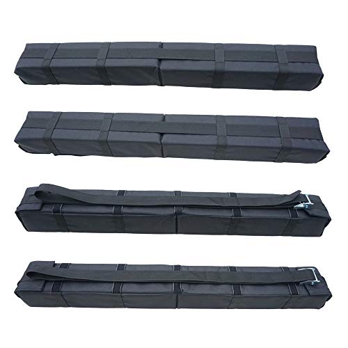 RORAIMA Universal Folding Lightweight Anti-vibration Roof Rack Pad for Kayak/Canoe/Surfboard/Paddle Board/SUP/Snow Board and Water Sports Accessories 36"X 4.5"X 3.1" (85 x 11.5 x 8 cm) 2 pcs/Set Black