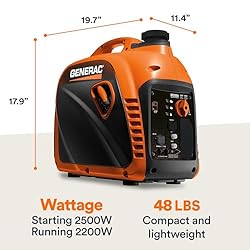 Generac 8250 GP2500i 2,500-Watt Gas Powered