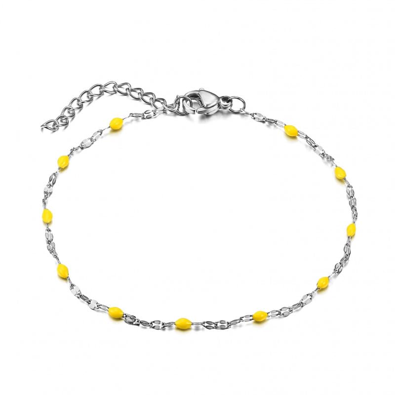 BOBIJOO JEWELRY - Bracelet Minimalist Steel Email Color Choice - (Color) Yellow