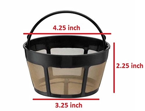 GOLDTONE Reusable 8-12 Cup Basket Coffee Filter fits Hamilton Beach Coffee Makers and Brewers. Replaces your Hamilton Beach Reusable Coffee Filter - BPA Free